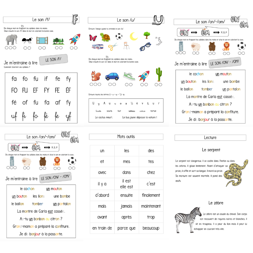 Français - Dossier - apprentissage de la lecture
