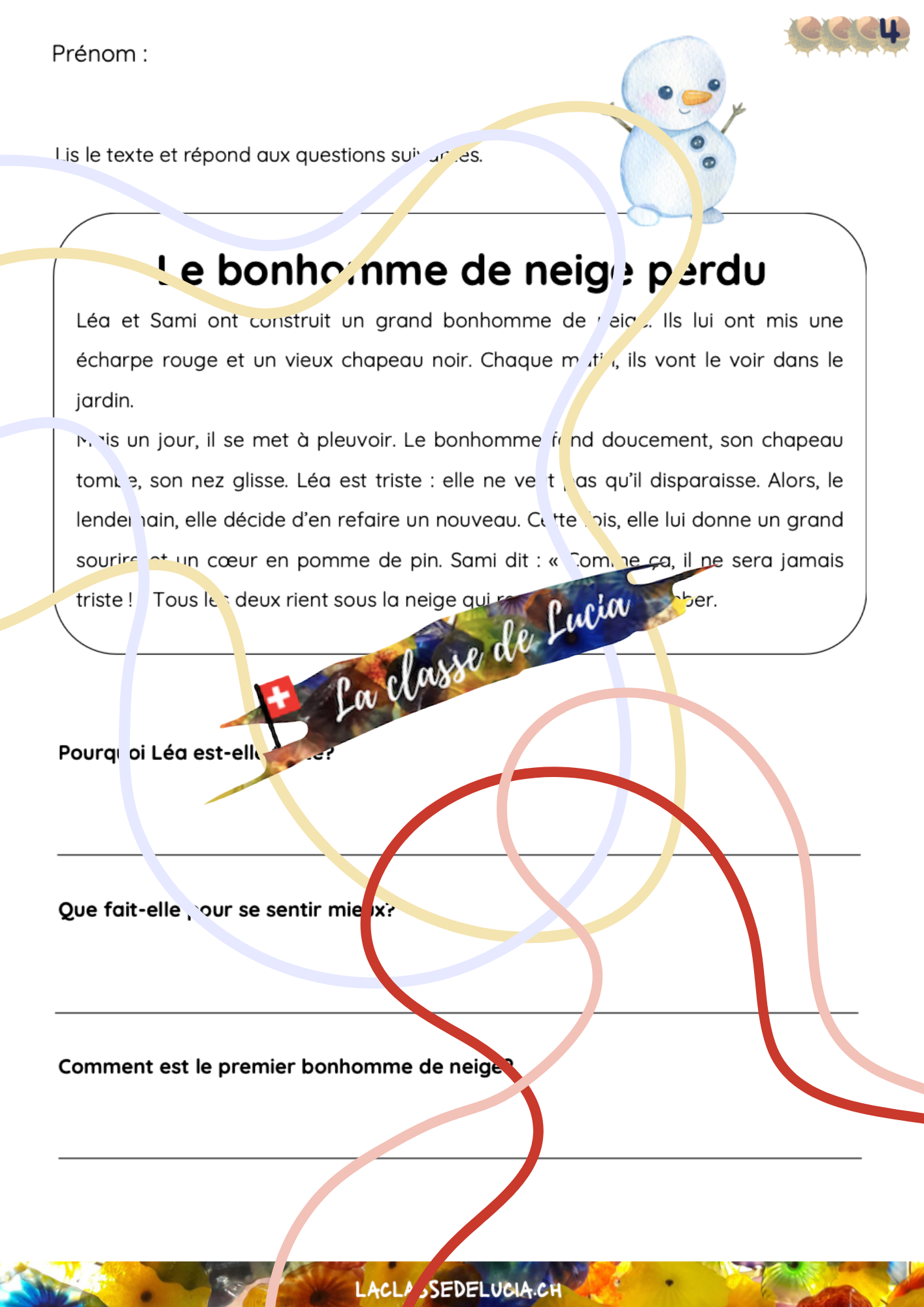 Français - 3H-4H - Lecture-compréhension – Image 12