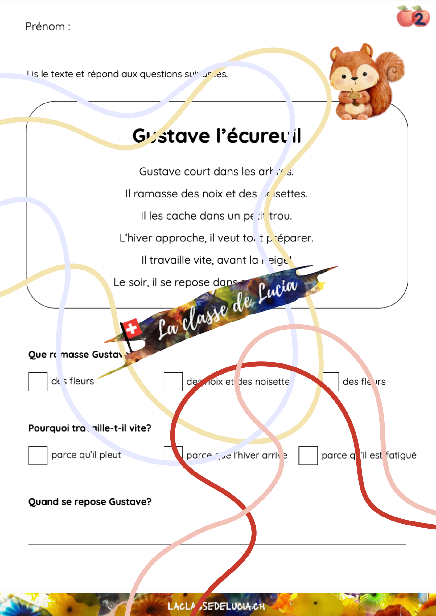 Français - 3H-4H - Lecture-compréhension – Image 6